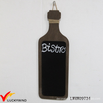 French Vintage Bistro Fun Wine Bottle Shaped Chalkboard